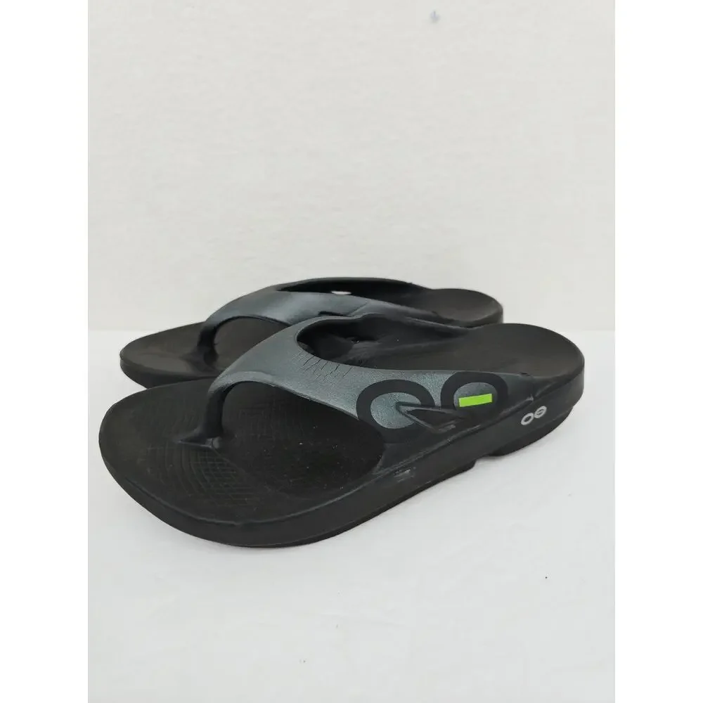 OOFOS Ooriginal Unisex Recovery Flip-Flops Thong Sandals Black M9 W11